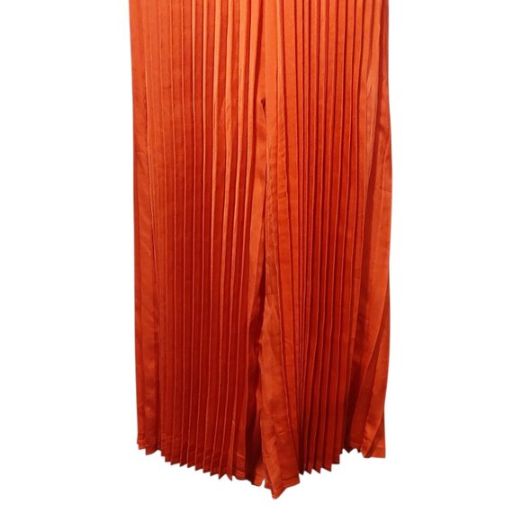 NWT Flying Tomato My Red Tomato Woven Jumpsuit Pleated Strapless Wide-Leg Small - Picture 6 of 10